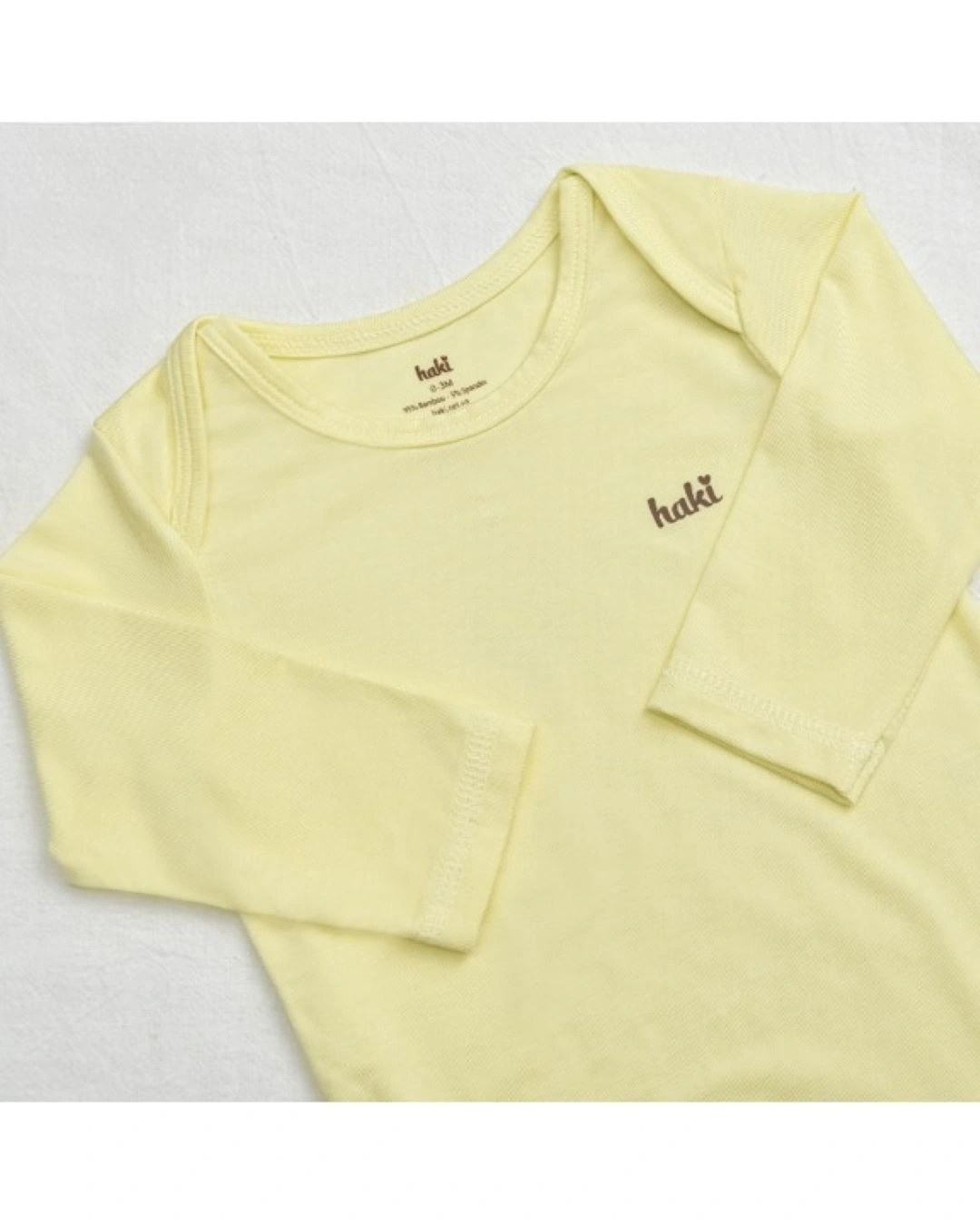 Bodysuit tay dài Haki BB044 màu vàng chanh 2