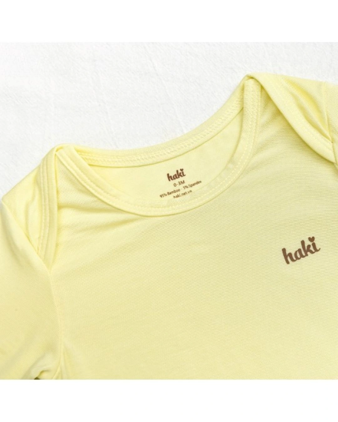 Bodysuit tay dài Haki BB044 màu vàng chanh 3