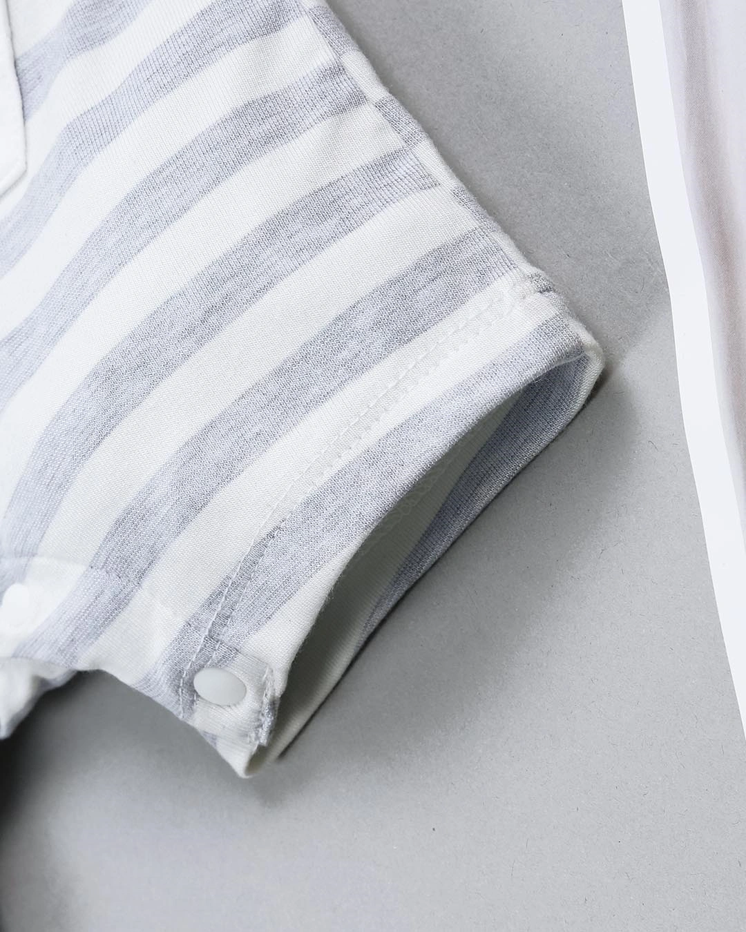 Bodysuit sát nách kẻ thưa Haki BB046 màu xanh 7