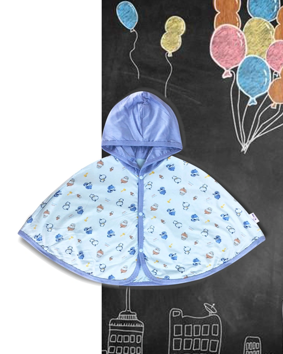 Áo choàng cánh dơi in họa tiết BabyMommy - Màu ngẫu nhiên 3