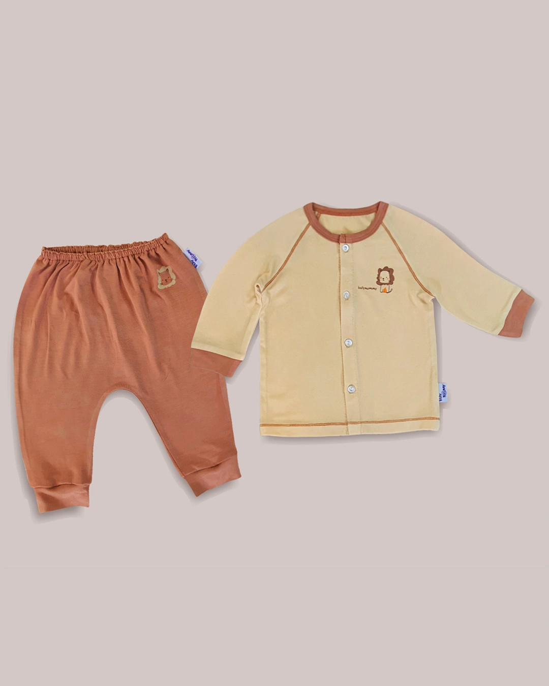 Bộ tay dài cài giữa BabyMommy - Màu ngẫu nhiên 2