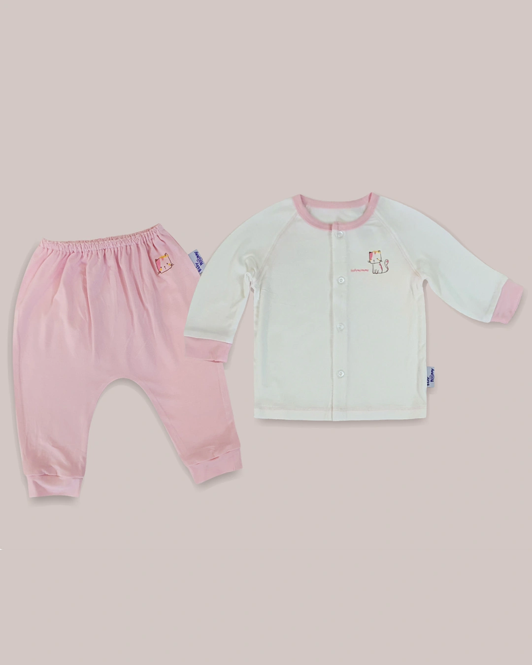 Bộ tay dài cài giữa BabyMommy - Màu ngẫu nhiên 3