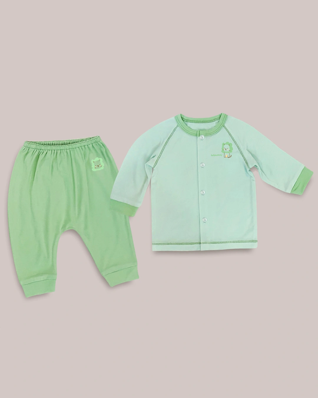 Bộ tay dài cài giữa BabyMommy - Màu ngẫu nhiên 4
