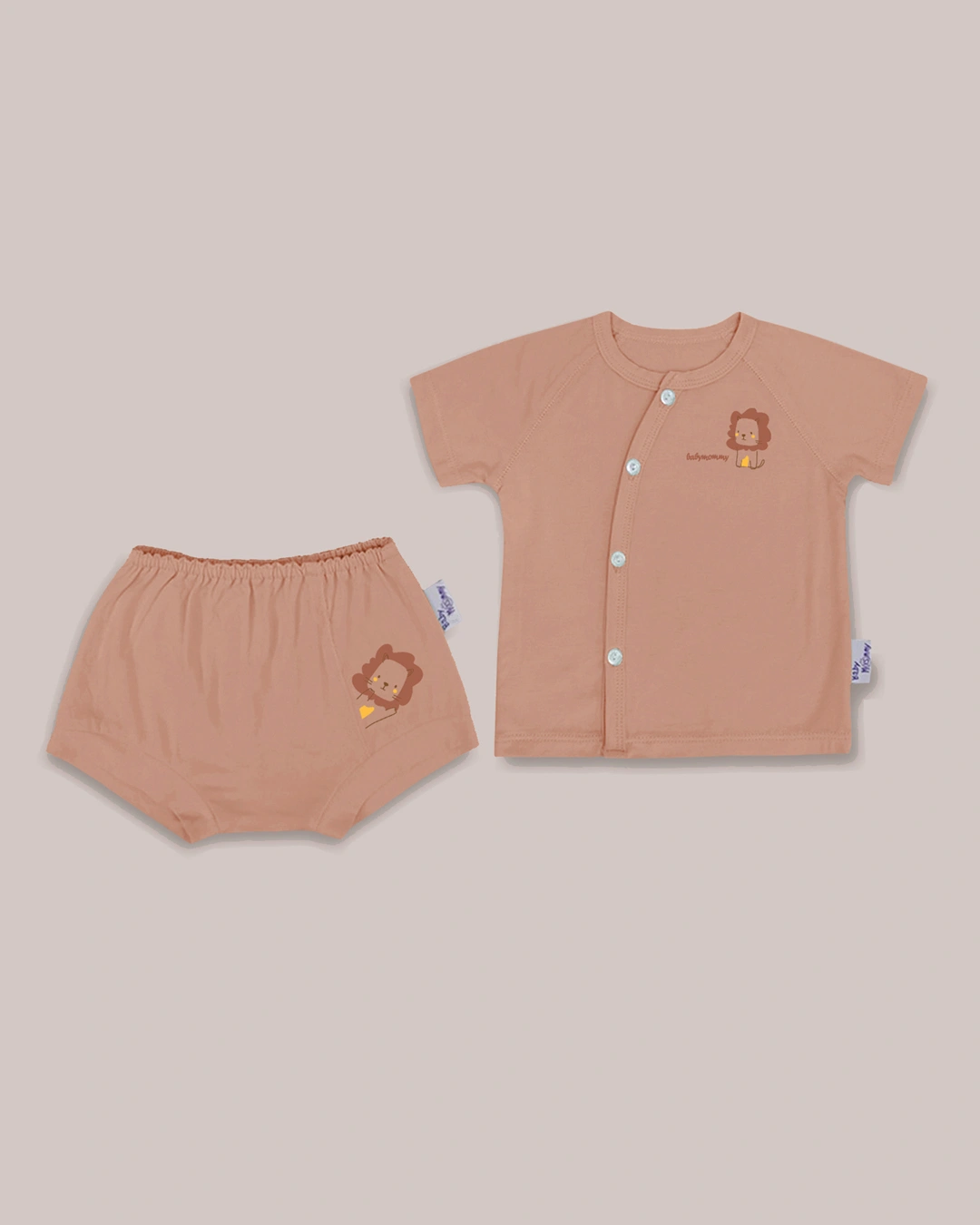 Bộ tay ngắn cài lệch BabyMommy - Màu ngẫu nhiên 2