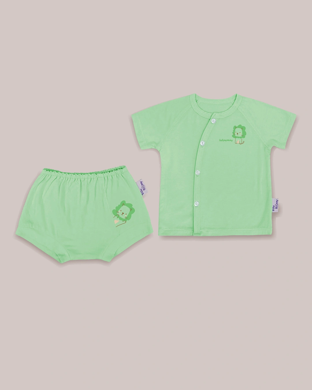 Bộ tay ngắn cài lệch BabyMommy - Màu ngẫu nhiên 5