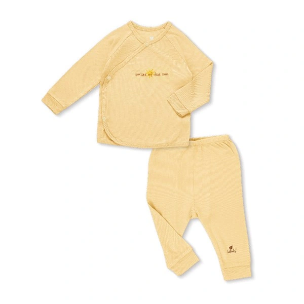 Bộ tay dài cài chéo Lullaby NH121V màu xanh nhạt 12