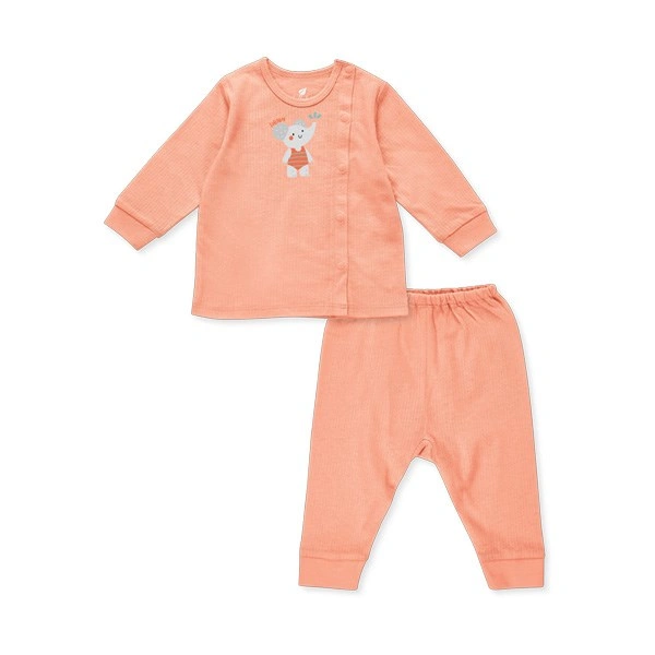 Bộ tay dài bé gái Lullaby NH108V màu cam 1