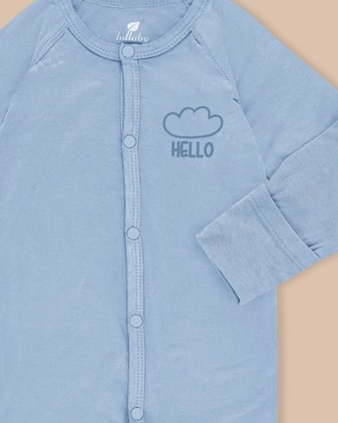 Bodysuit bé trai Lullaby NH114V màu xanh nhạt 2