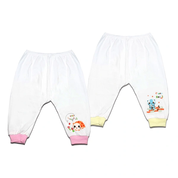 Combo 2 quần dài unisex BabyMommy cotton vàng - hồng