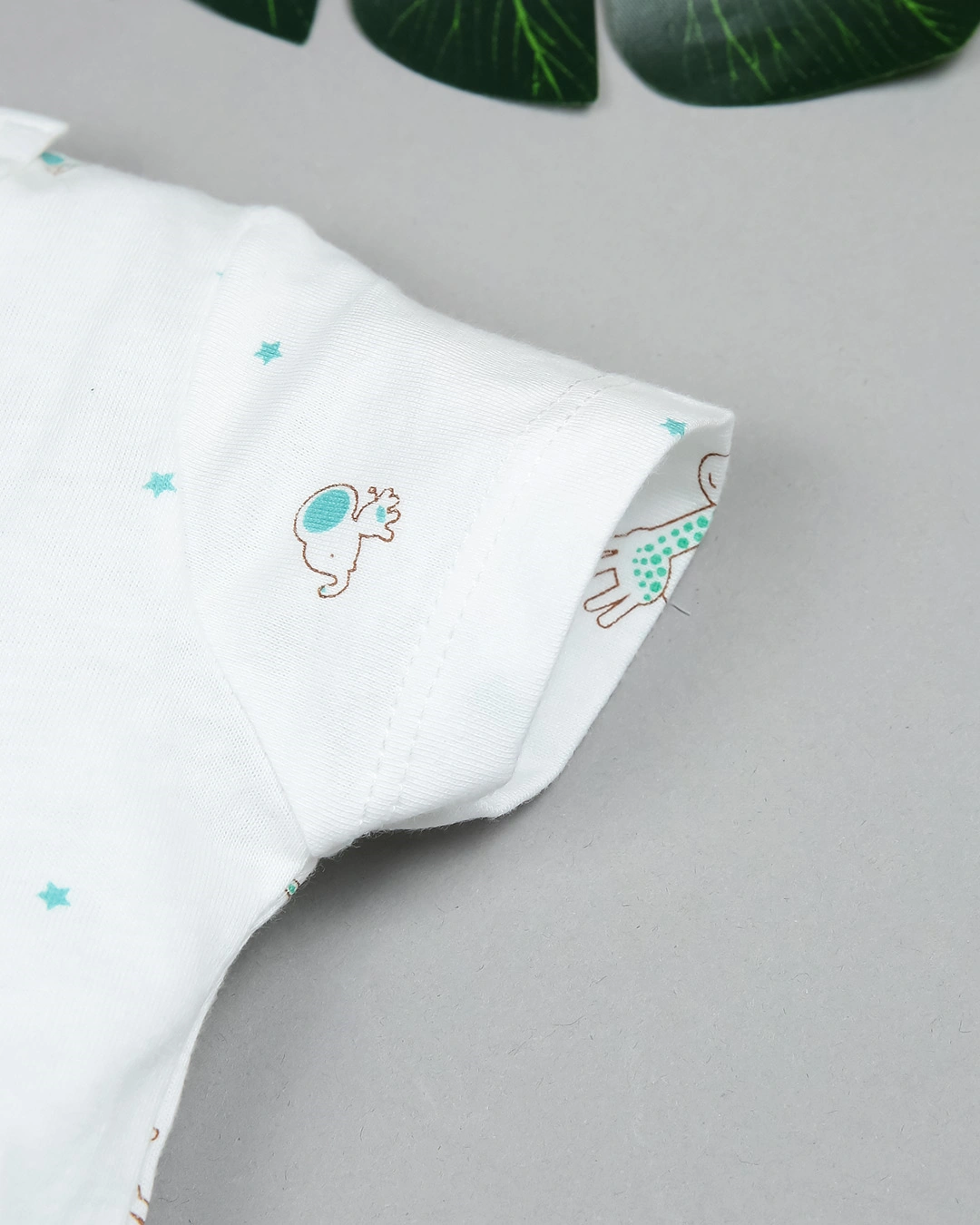 Set bộ tay ngắn bé trai Lullaby NH203V màu trắng - xanh 5