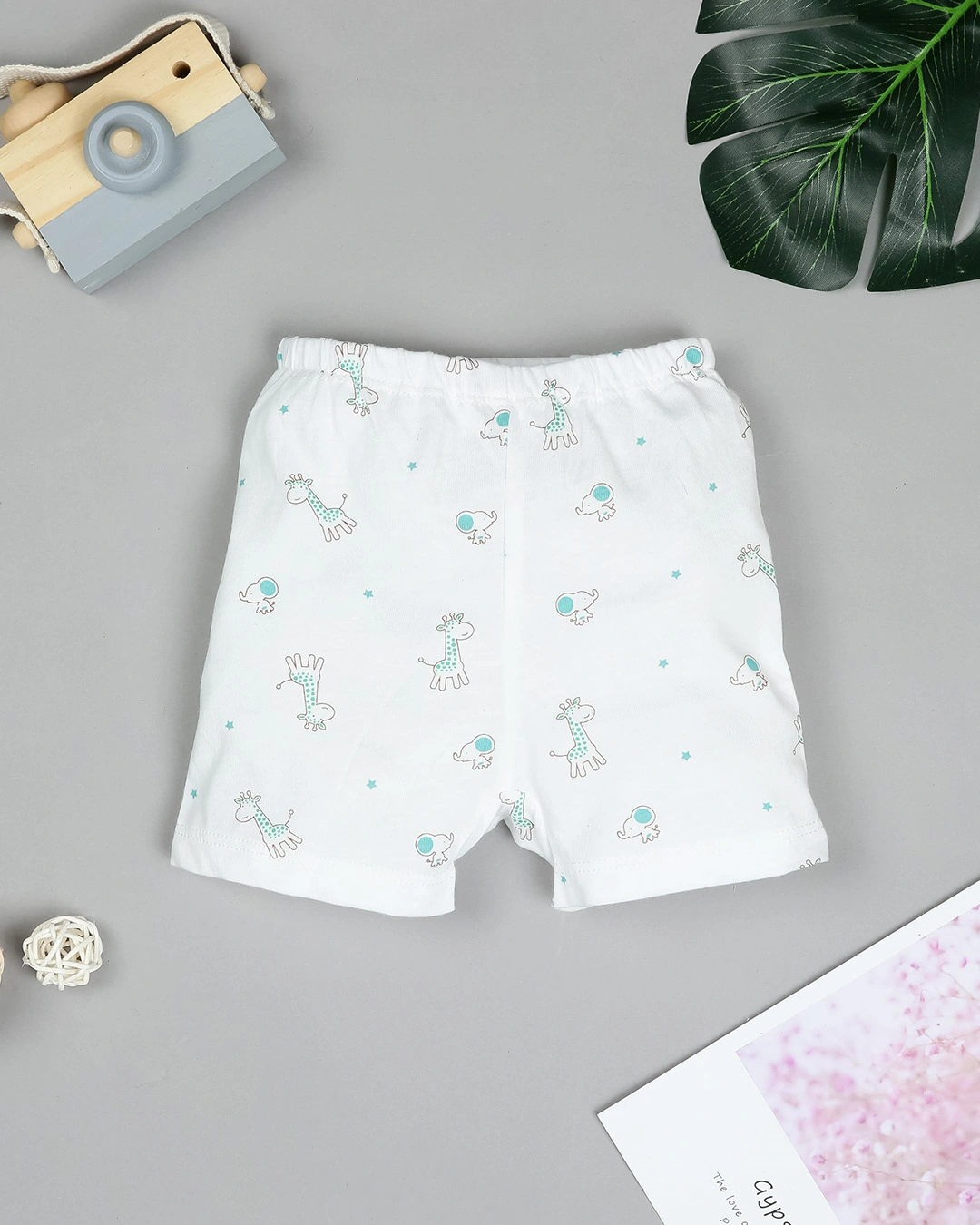 Set bộ tay ngắn bé trai Lullaby NH203V màu trắng - xanh 7