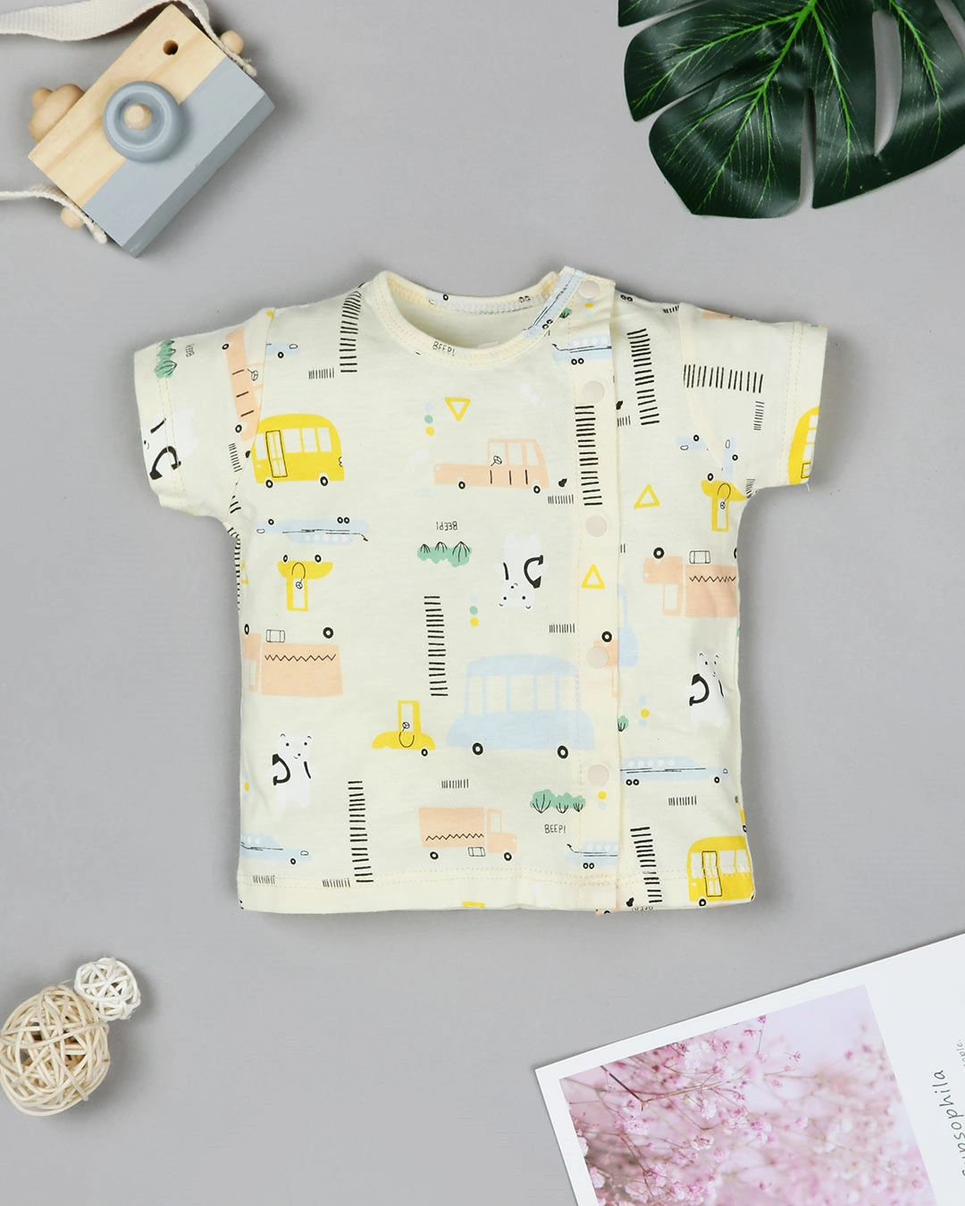Combo 2 áo tay ngắn Lullaby NH204V màu hồng - trắng 15