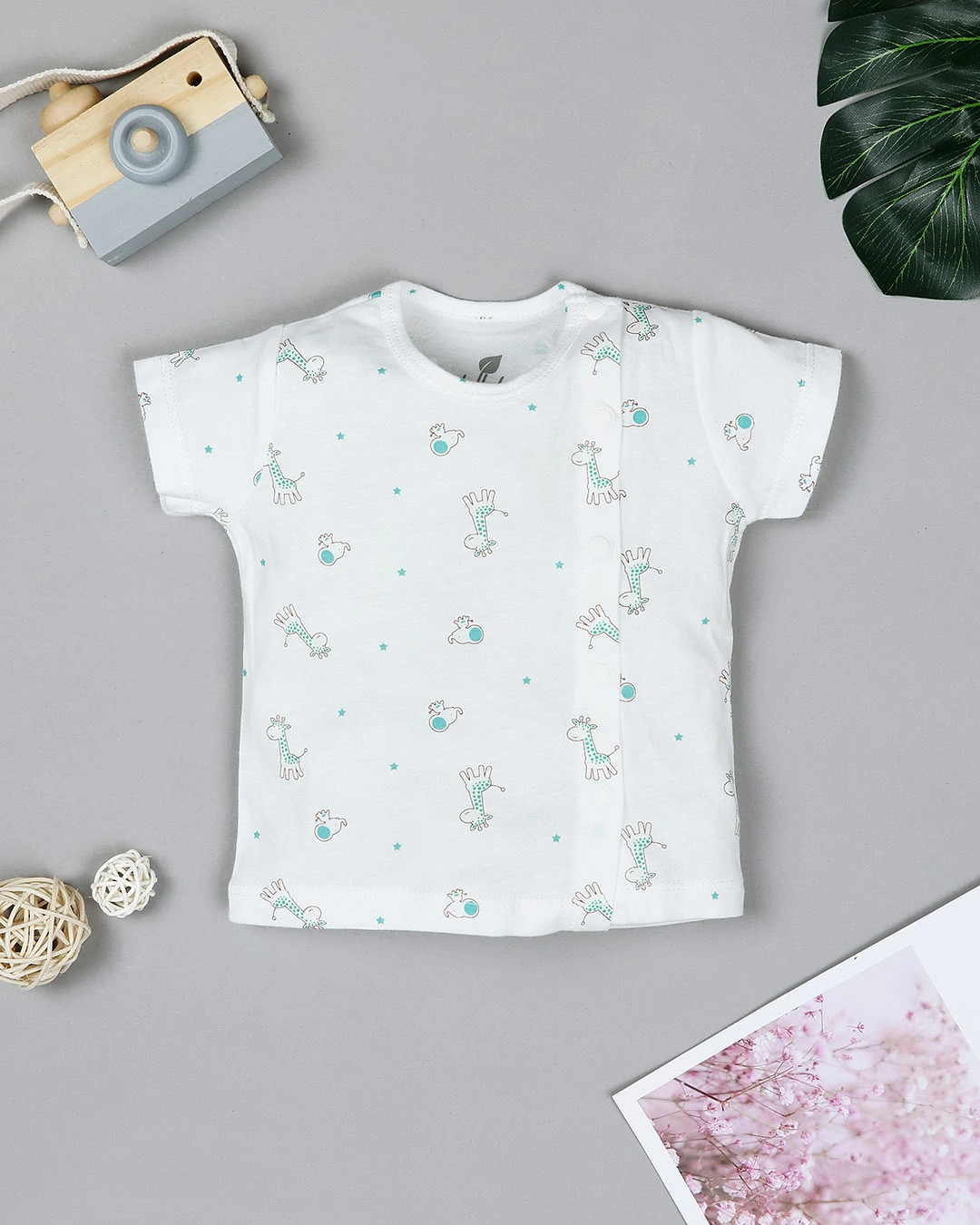 Combo 2 áo tay ngắn Lullaby NH204V màu hồng - trắng 20