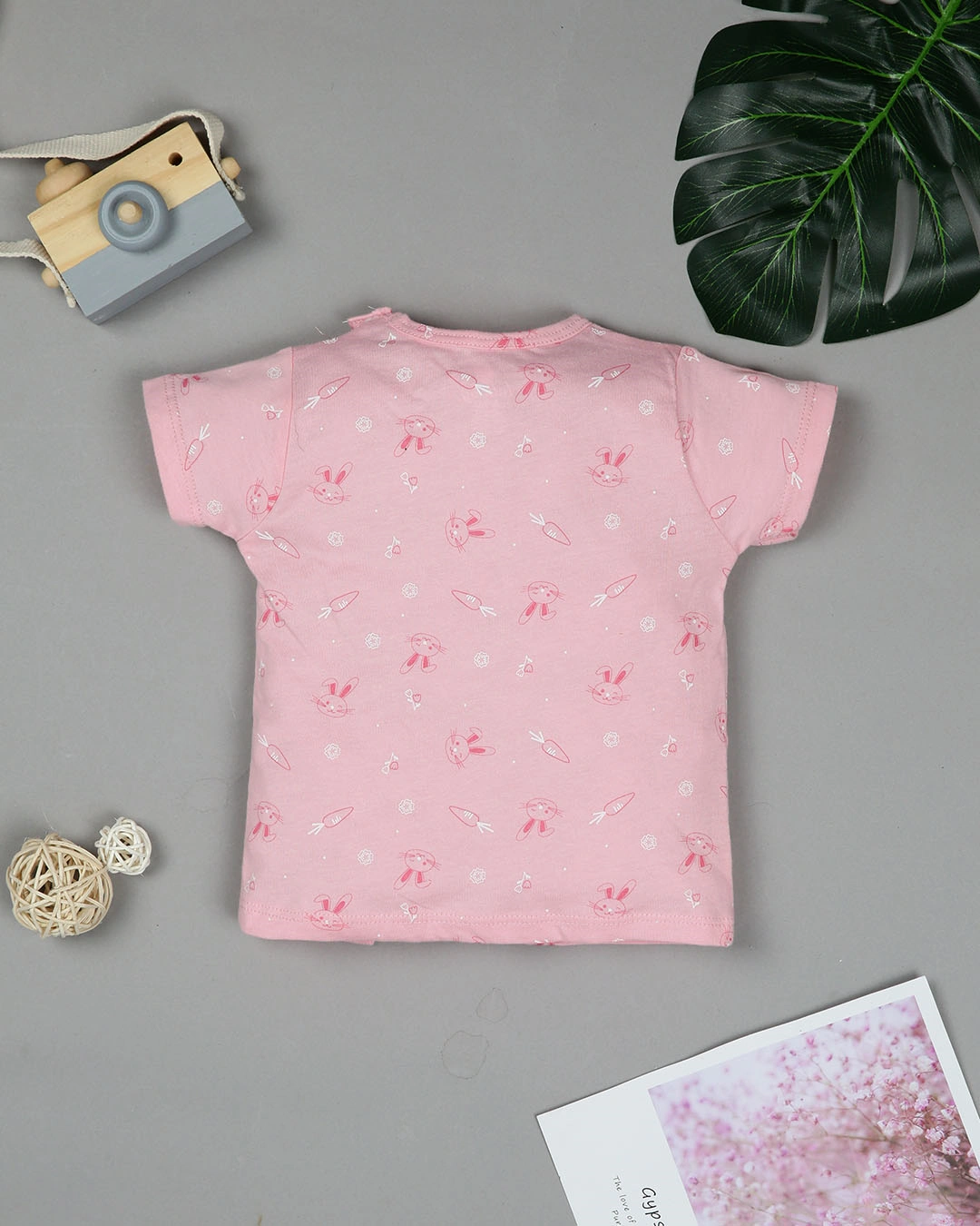 Combo 2 áo tay ngắn Lullaby NH204V màu hồng - trắng 3