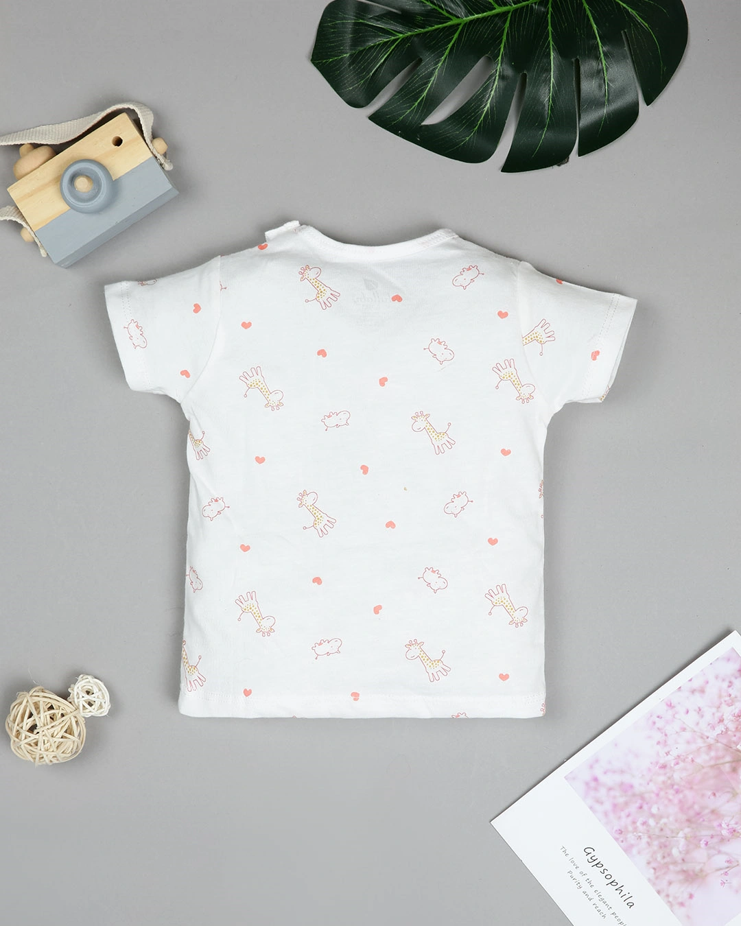 Combo 2 áo tay ngắn Lullaby NH204V màu hồng - trắng 8