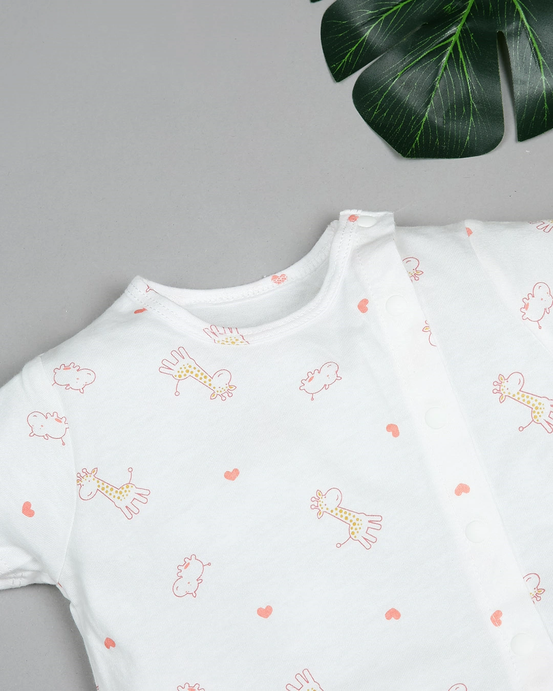 Combo 2 áo tay ngắn Lullaby NH204V màu hồng - trắng 9