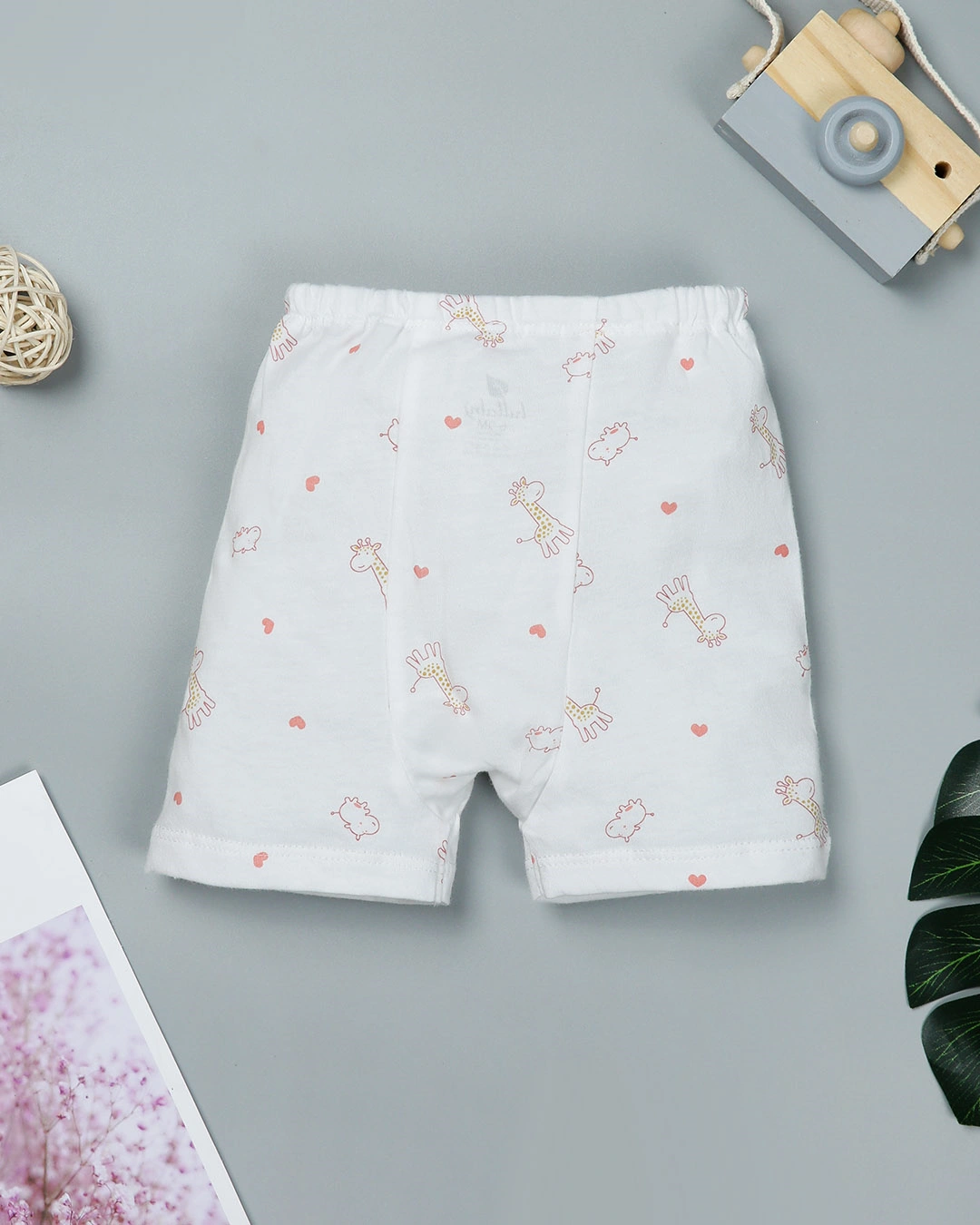 Combo 2 quần ngắn Lullaby NH205V màu hồng - trắng 3