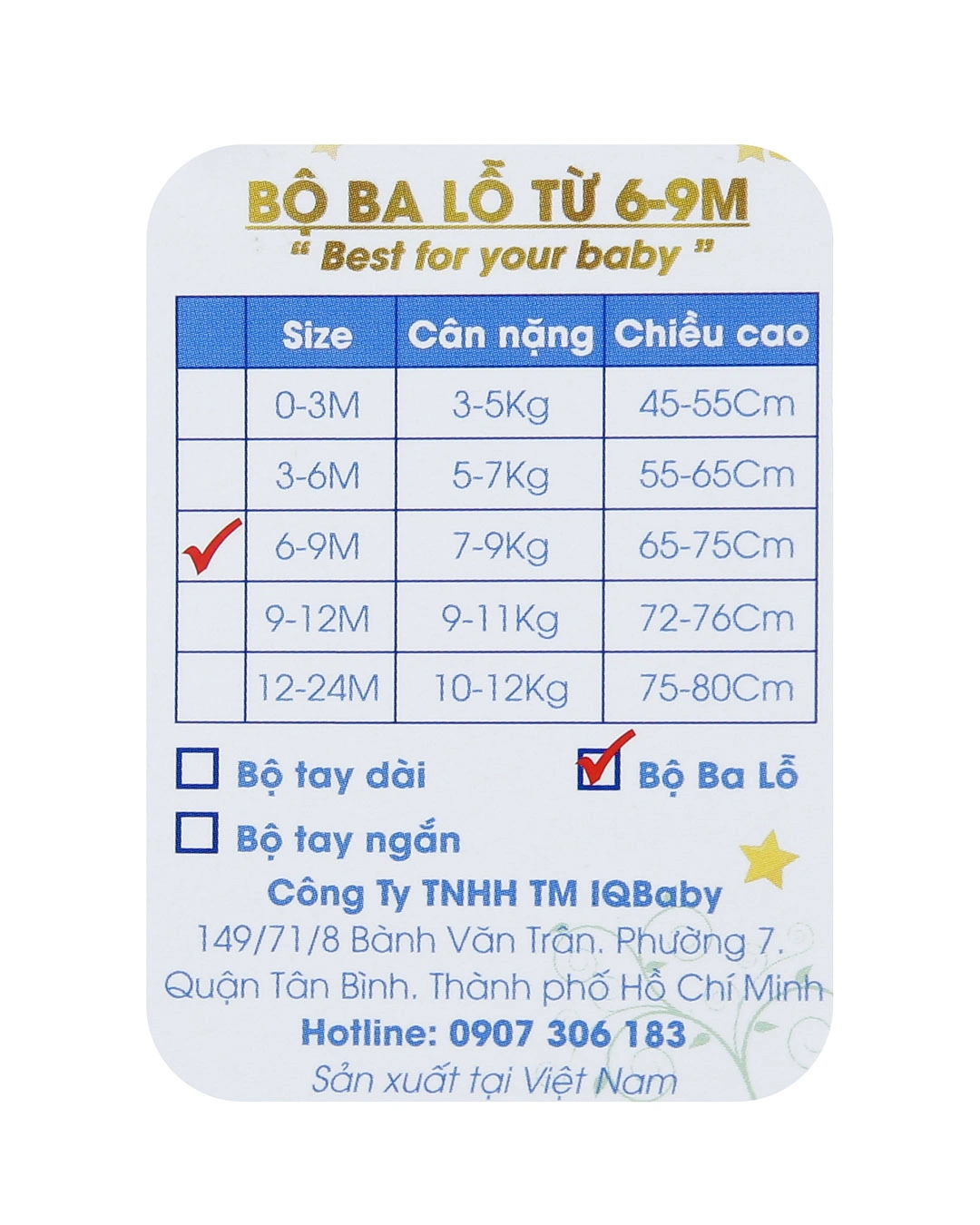 Bộ sát nách in chữ I LOVE MOM&DAD IQ Baby màu trắng 4
