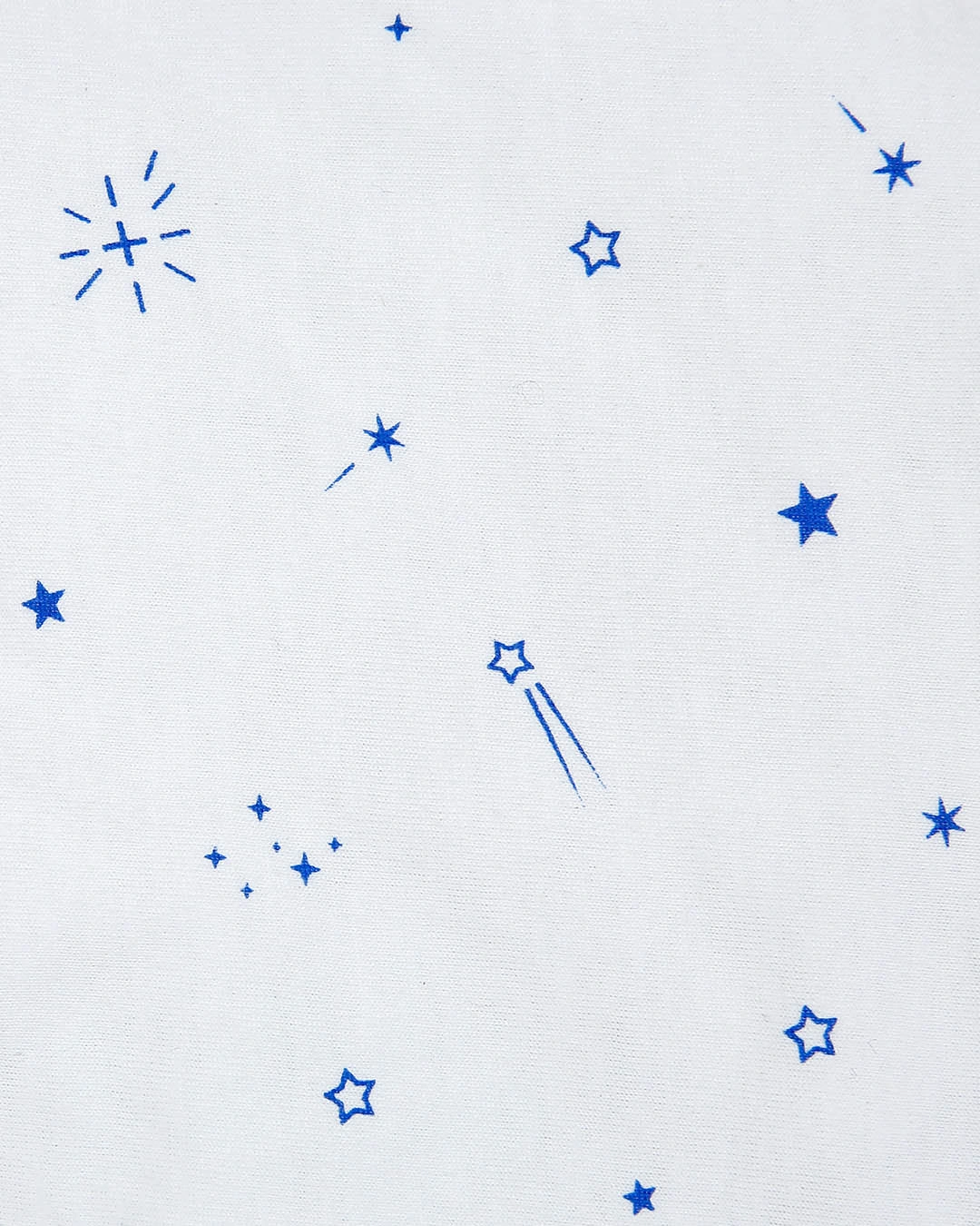 Bộ tay dài in sao băng xanh IQ Baby màu trắng 10