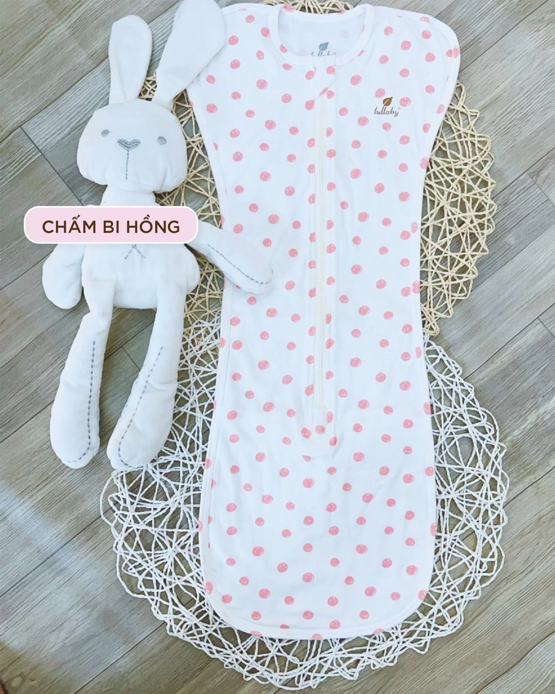 Nhộng chũn có khóa Lullaby NH225V 1 - 3 tháng màu be 6