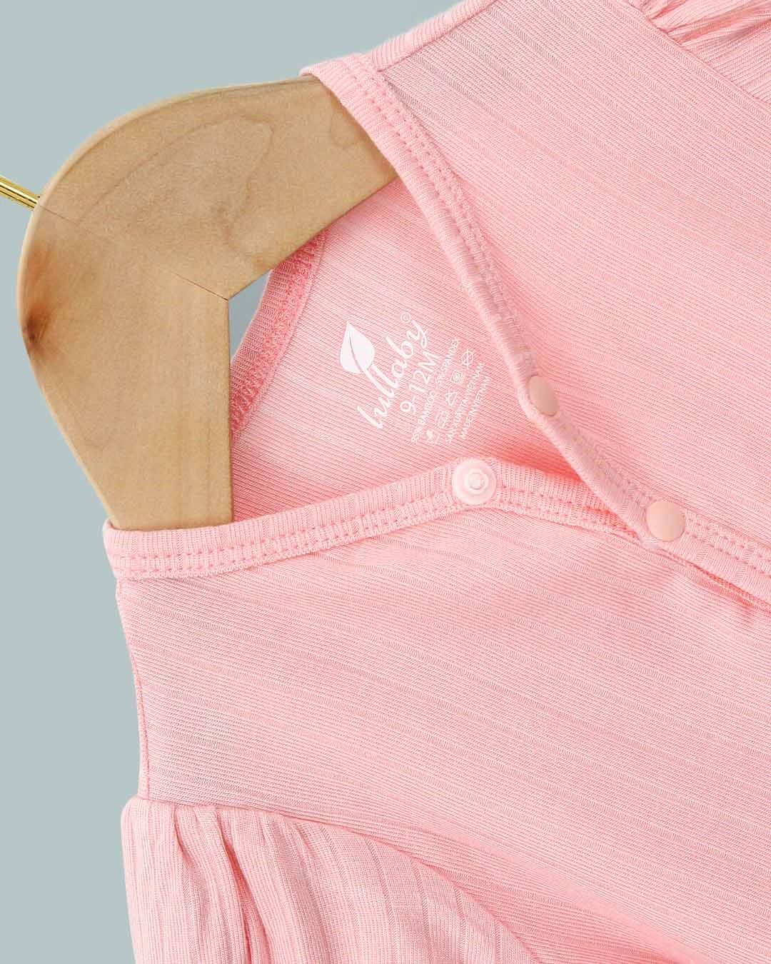 Set bodysuit bé gái Lullaby NH290V màu hồng 6