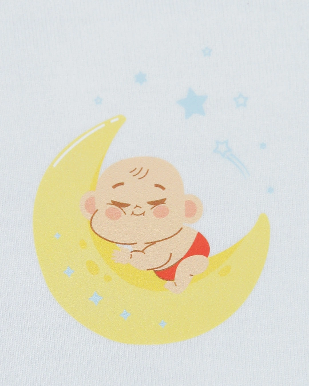 Combo 2 bodysuit tay ngắn in cá heo xanh và em bé IQ Baby màu trắng 15