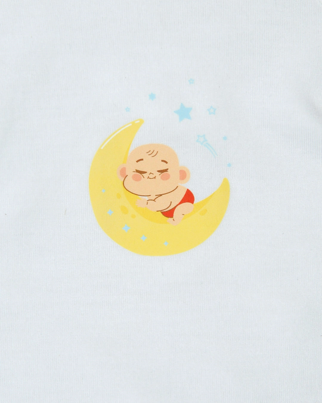 Combo 2 áo tay dài in cá heo xanh và em bé IQ Baby màu trắng 25