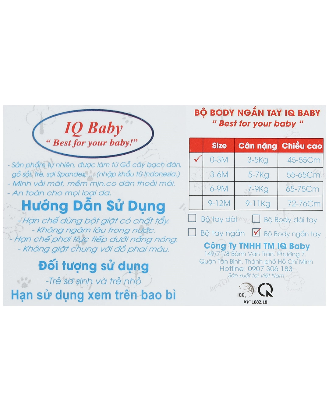 Combo 2 bodysuit tay ngắn in cá heo xanh và em bé IQ Baby màu trắng 32