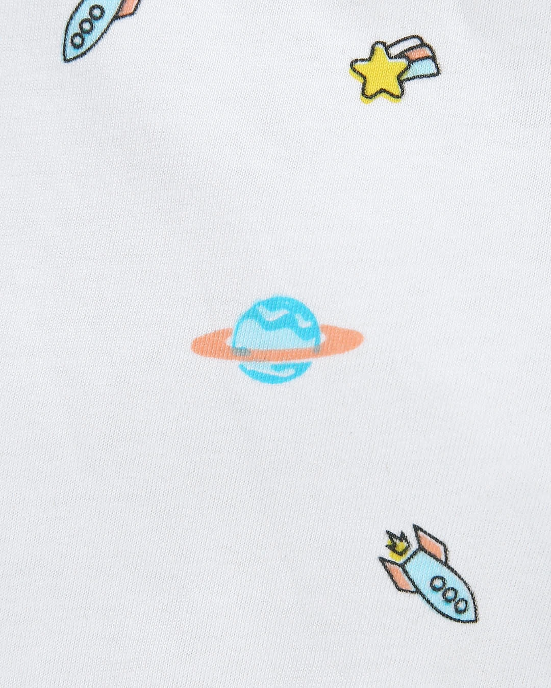 Quần dài in quả địa cầu IQ Baby màu trắng 6