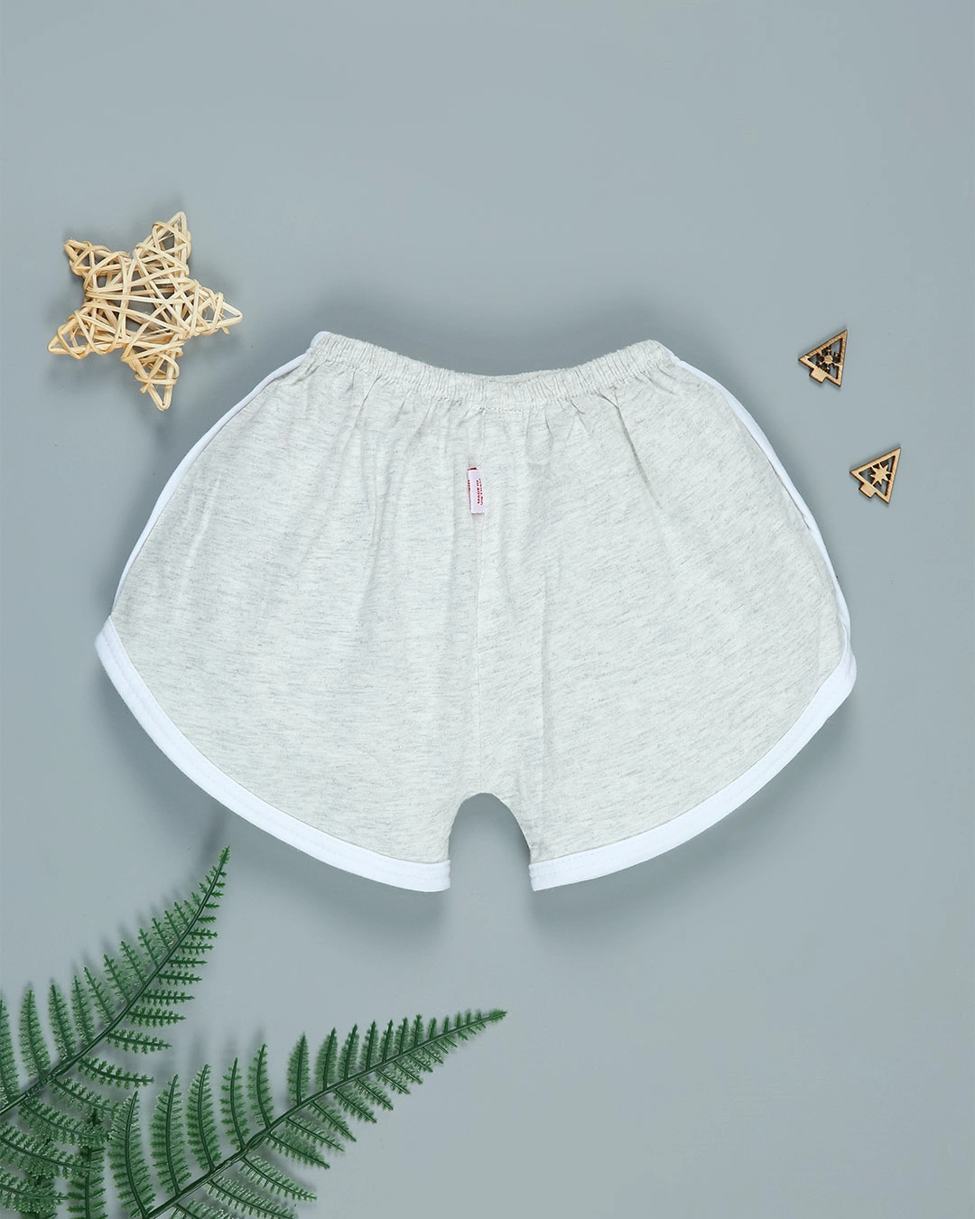 Bộ sát nách in hình rồng IQ Baby màu xám 8