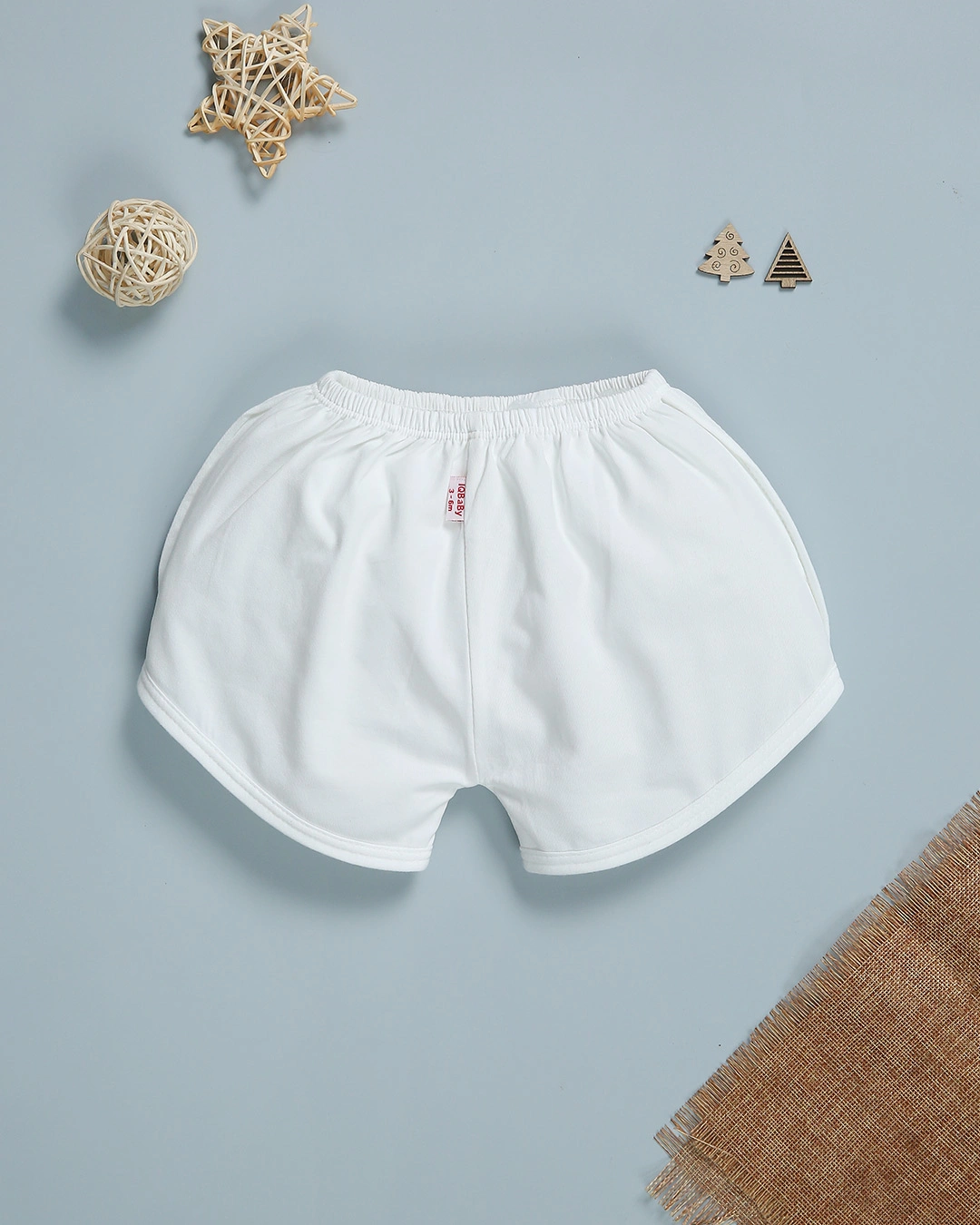 Bộ sát nách in hình voi IQ Baby màu trắng 7