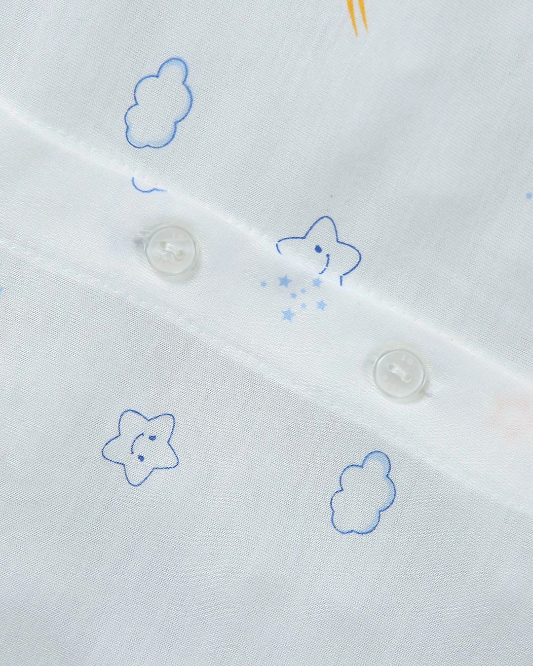 Bộ tay ngắn in hình thỏ IQ Baby màu trắng 6