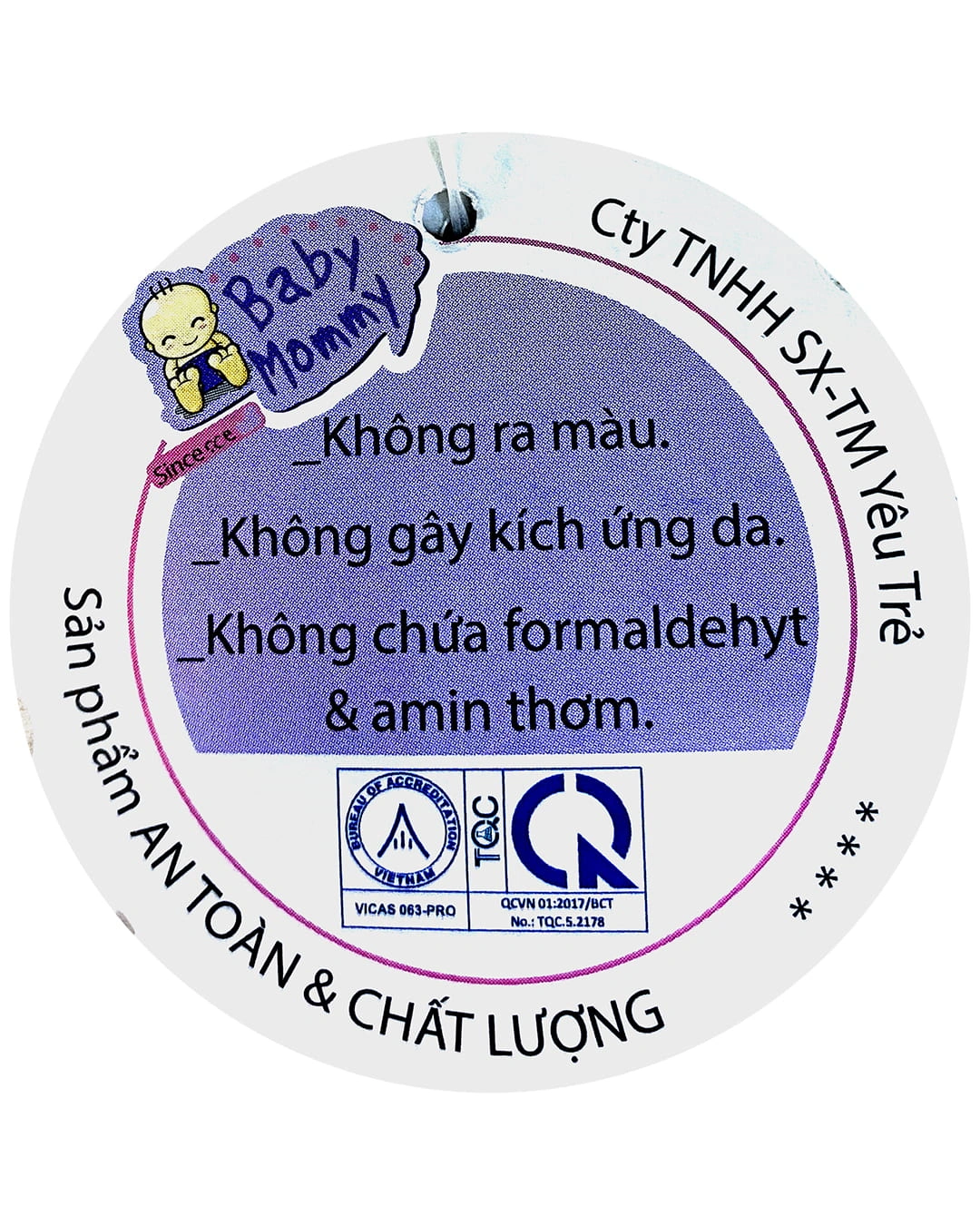 Bộ tay ngắn cài giữa BabyMommy 018 màu trắng - cam hồng 9