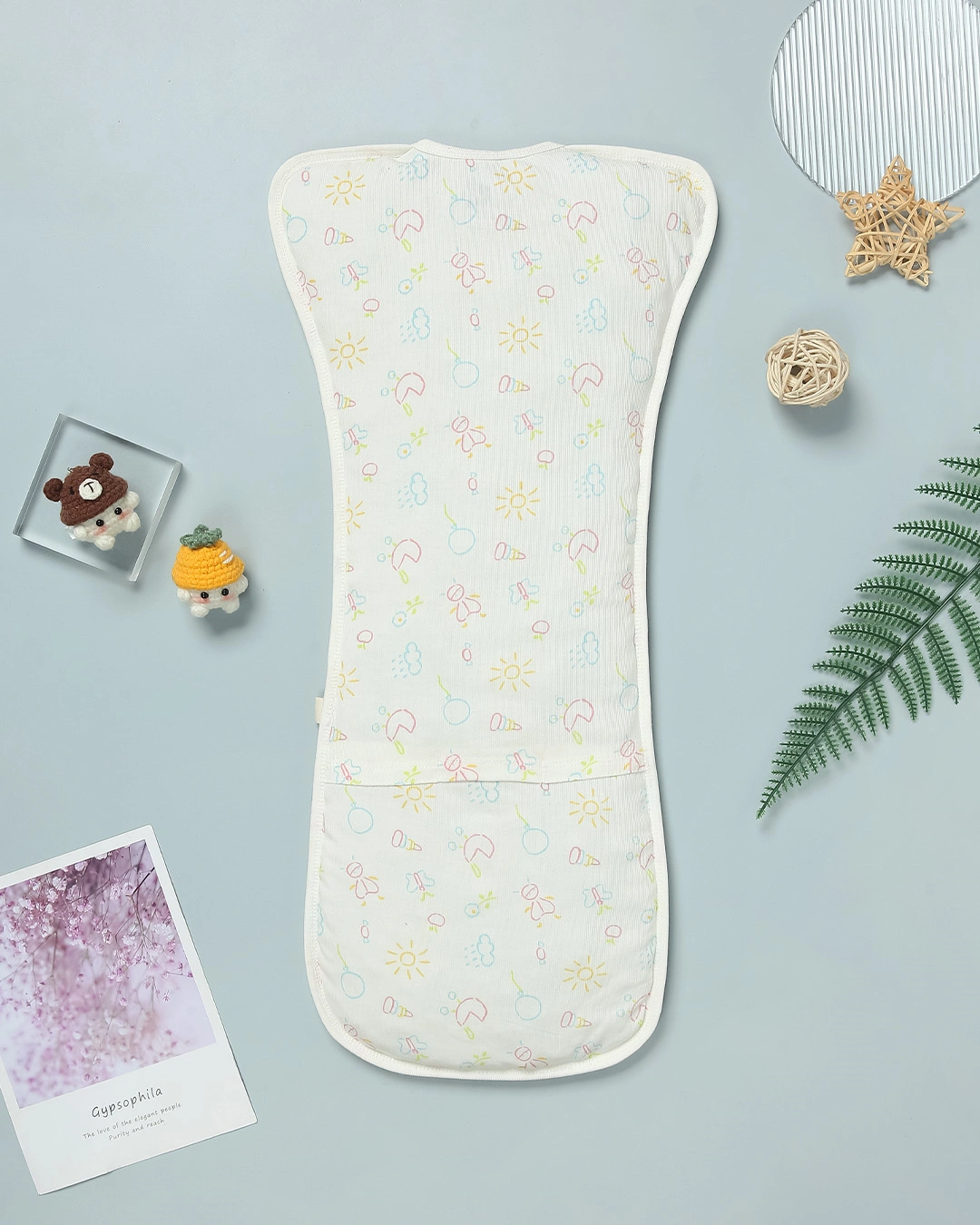 Nhộng chũn có khóa Lullaby NH849R 1 - 3 tháng màu trắng 2