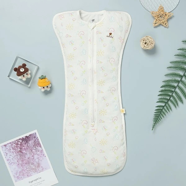 Nhộng chũn unisex Lullaby sợi tre trắng