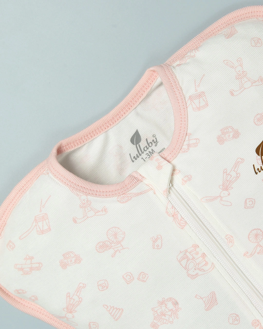 Nhộng chũn có khóa Lullaby NH849R 1 - 3 tháng màu trắng 19