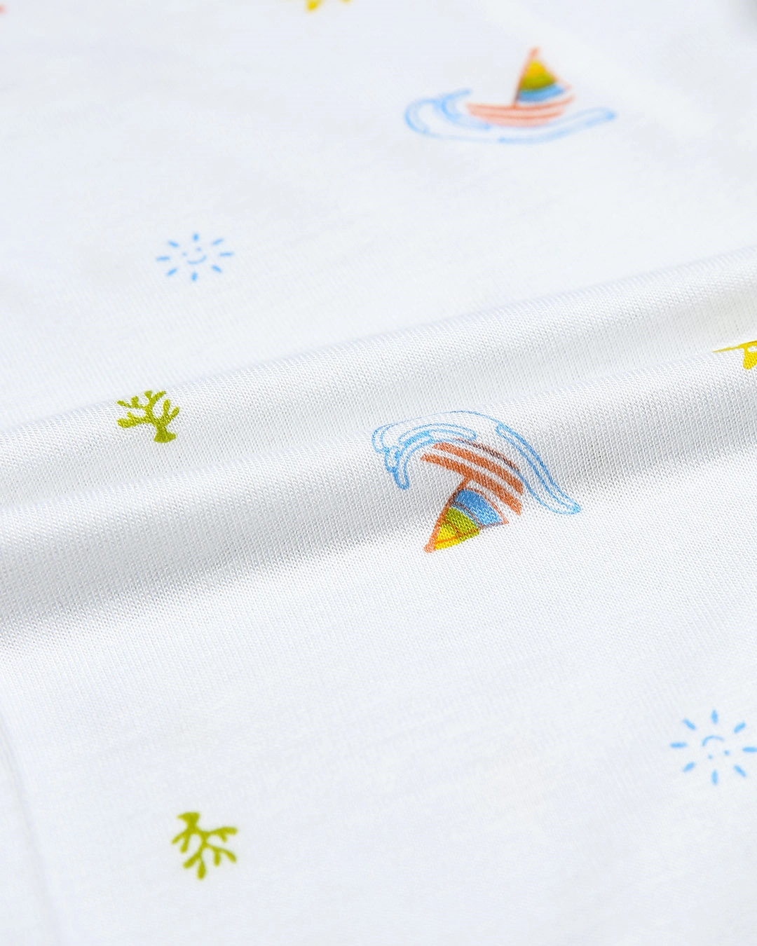 Quần dài in thuyền IQ Baby màu trắng 6