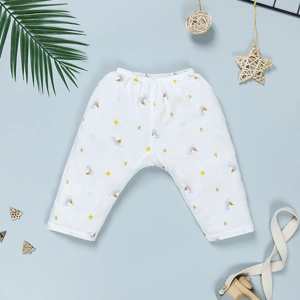 Quần dài in thuyền IQ Baby màu trắng 1