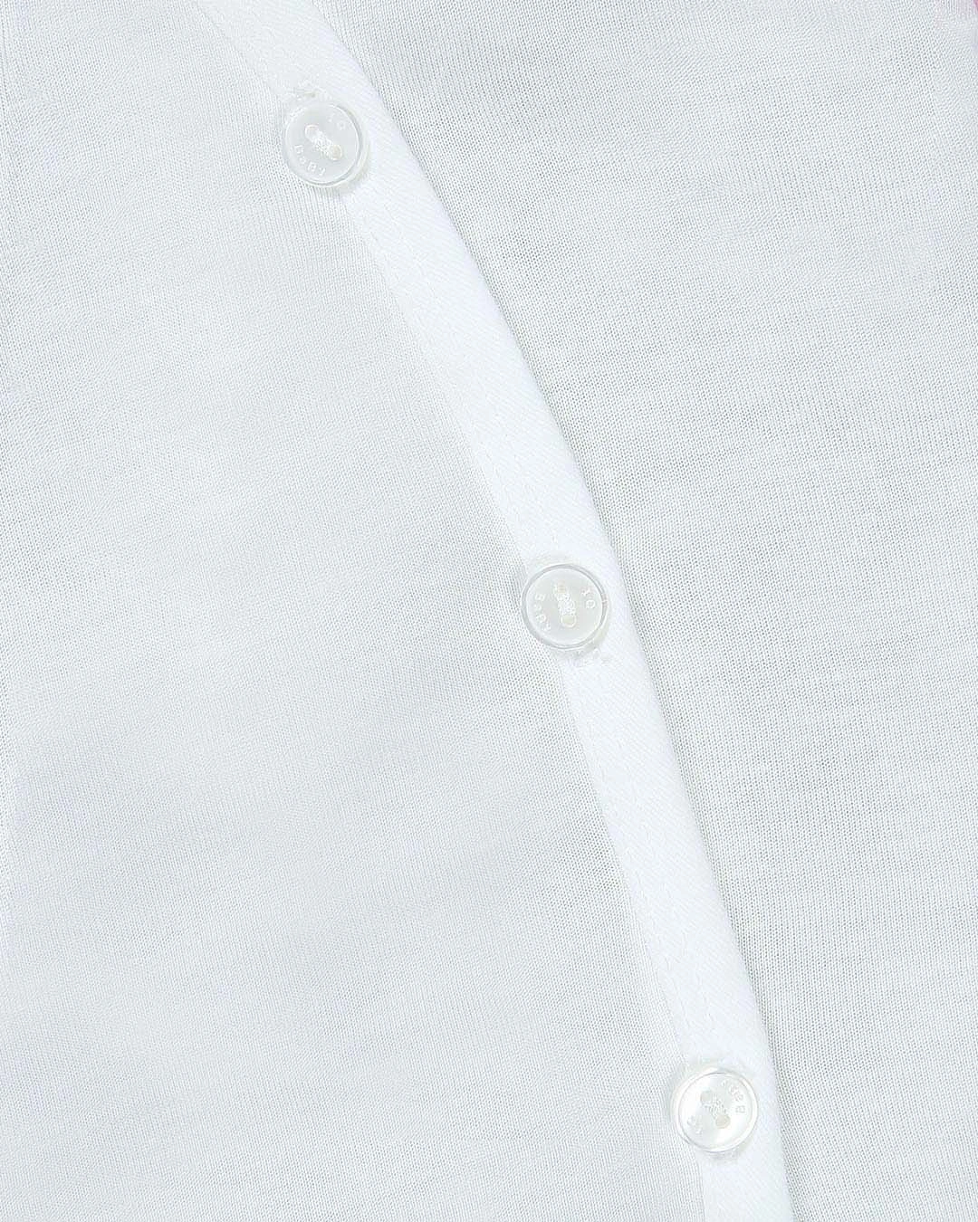 Áo tay dài in voi IQ Baby màu trắng - xanh dương 12