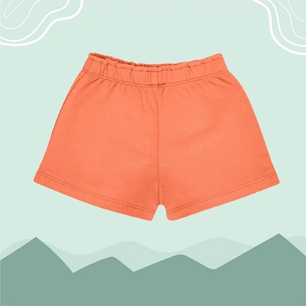 Quần short bé gái Lullaby cotton cam