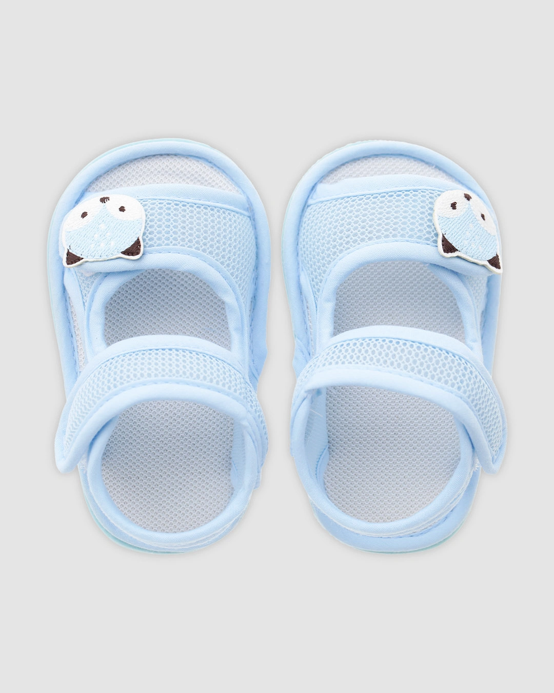 Giày tập đi cho bé Á Châu in hình mặt cáo màu xanh dương 7