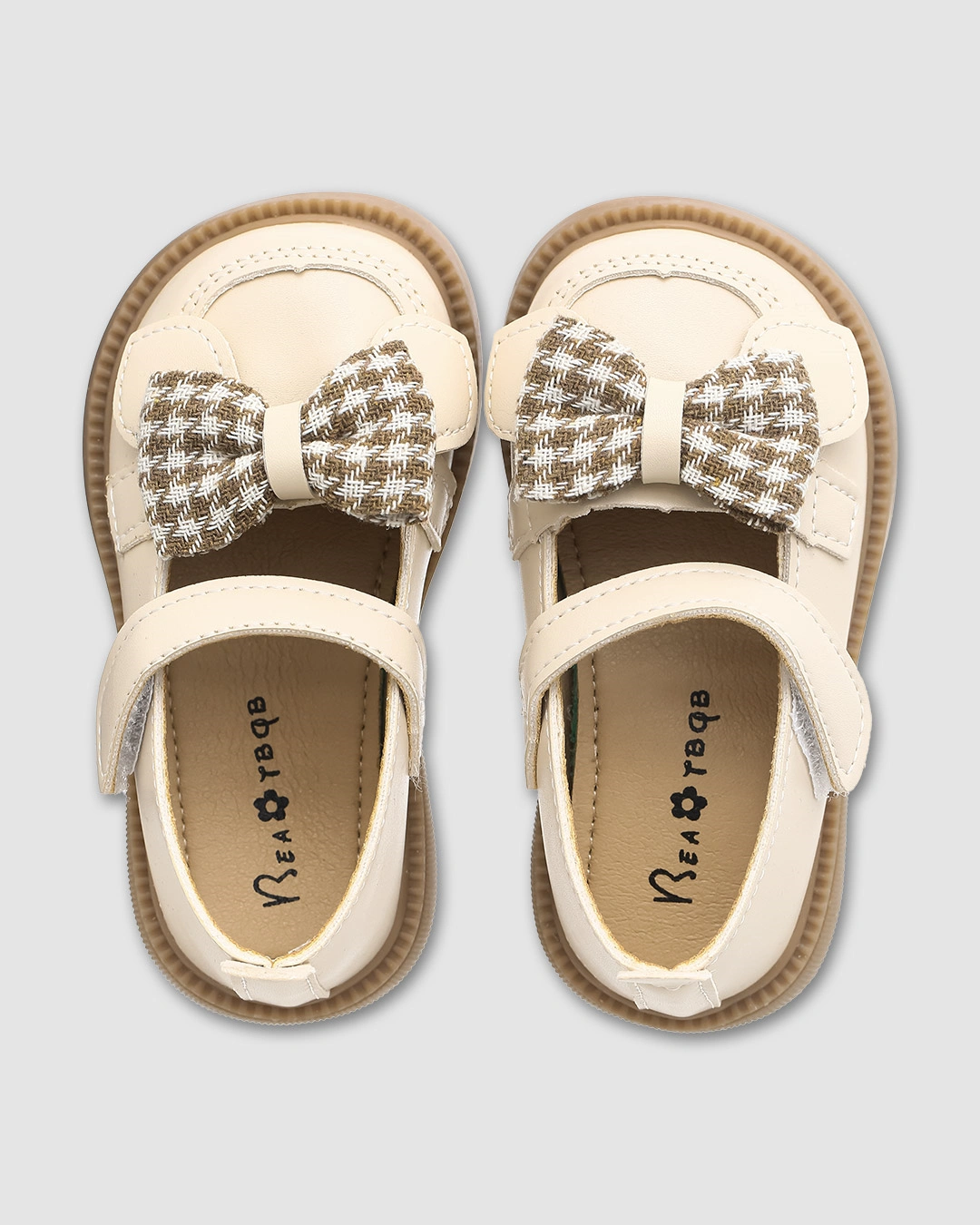 Giày búp bê cho bé Á Châu Avakids AC33 màu kem 7