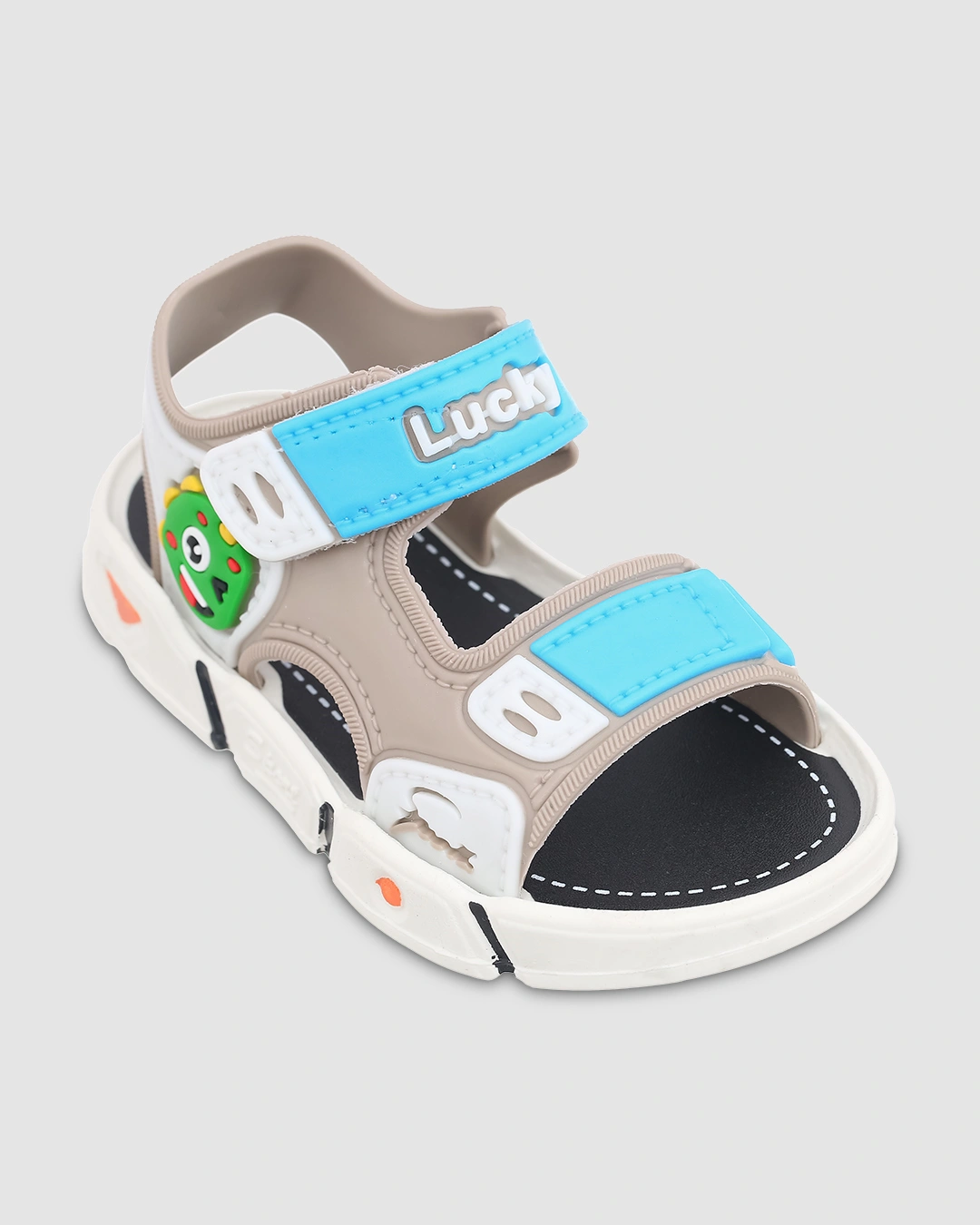 Giày sandal cho bé trai Á Châu Avakids AC34 màu xanh dương - vàng 10