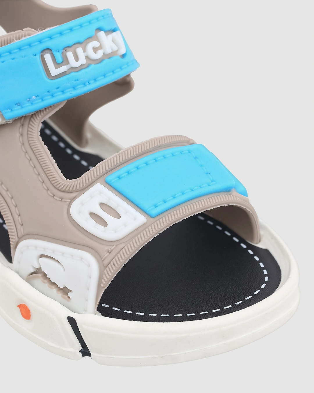 Giày sandal cho bé trai Á Châu Avakids AC34 màu xanh dương - vàng 13