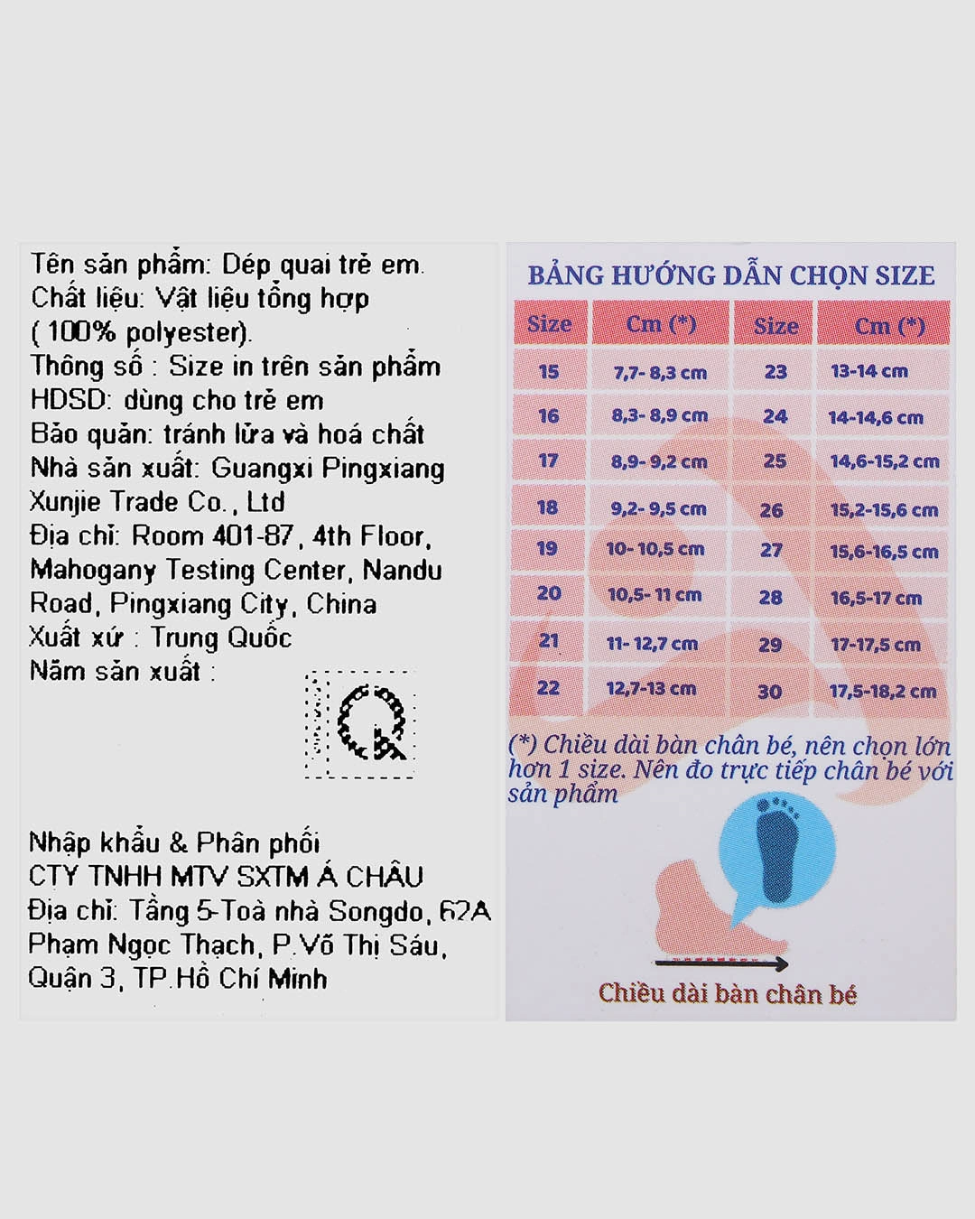 Giày sandal cho bé trai Á Châu Avakids AC49 màu đen - xanh dương 19