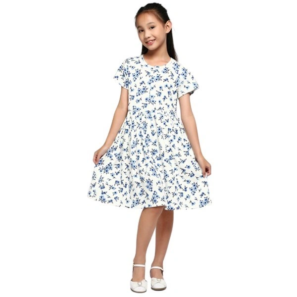 Đầm bé gái AVAFashion CC màu trắng 1