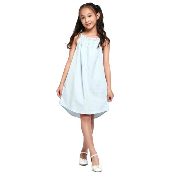 Đầm bé gái AVAFashion CC màu xanh da trời 1