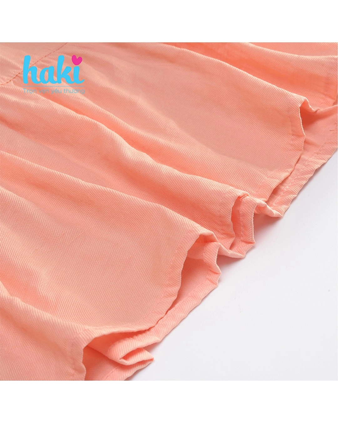 Đầm bé gái Haki màu trắng cánh tiên 13