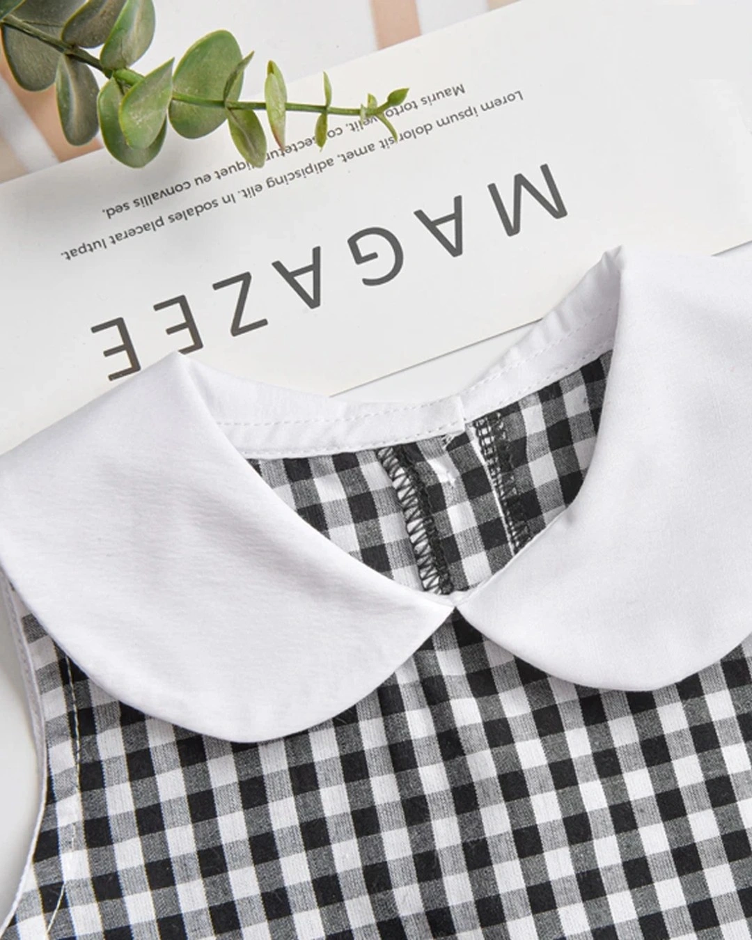 Đầm bé gái Haki HK519 màu đen - trắng 3