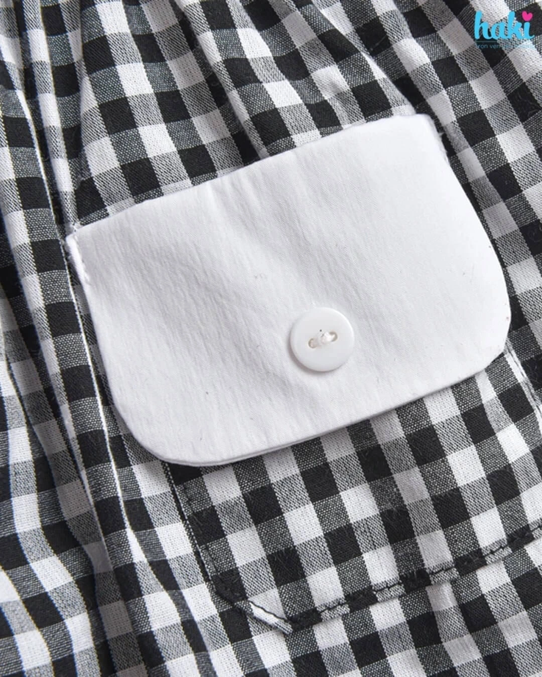 Đầm bé gái Haki HK519 màu đen - trắng 4